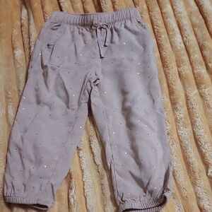 H&M Kids Pink Pants with Gold Dots
